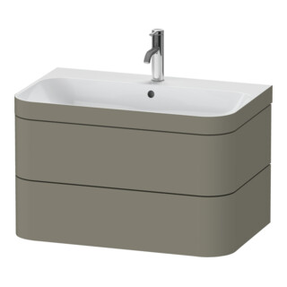 Duravit Möbelwaschtisch-Unterschrank Happy D.2 Plus 77,5x49cm, 1 HL, st-g s-matt, 2 Schubk.