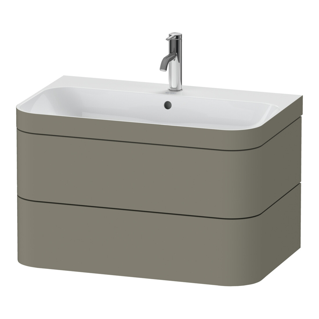 Duravit Möbelwaschtisch-Unterschrank Happy D.2 Plus 77,5x49cm, 1 HL, st-g s-matt, 2 Schubk.