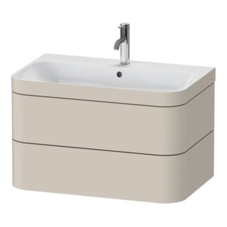 Duravit Möbelwaschtisch-Unterschrank Happy D.2 Plus 77,5x49cm, 1 HL, Tau matt, 2 Schubkästen