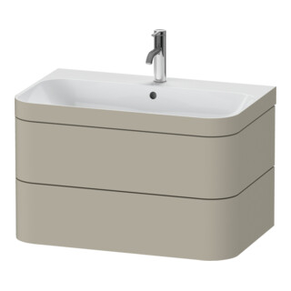 Duravit Möbelwaschtisch-Unterschrank Happy D.2 Plus 77,5x49cm, 1 HL, Tau s-matt, 2 Schubk.