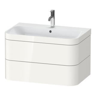 Duravit Möbelwaschtisch-Unterschrank Happy D.2 Plus 77,5x49cm, 1 HL, we hgl, 2 Schubkästen