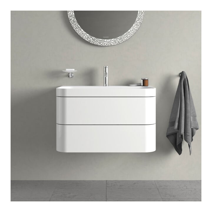 Duravit Möbelwaschtisch-Unterschrank Happy D.2 Plus 77,5x49cm, 1 HL, we hgl, 2 Schubkästen