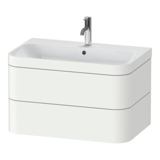 Duravit Möbelwaschtisch-Unterschrank Happy D.2 Plus 77,5x49cm, 1 HL, we matt, 2 Schubkästen