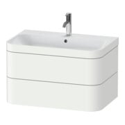Duravit Möbelwaschtisch-Unterschrank Happy D.2 Plus 77,5x49cm, 1 HL, we matt, 2 Schubkästen