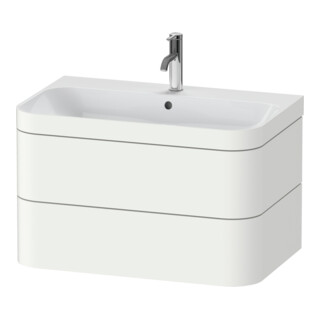 Duravit Möbelwaschtisch-Unterschrank Happy D.2 Plus 77,5x49cm, 1 HL, we s-matt, 2 Schubk.
