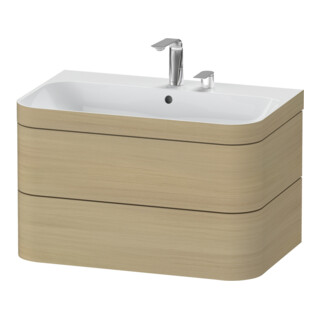 Duravit Möbelwaschtisch-Unterschrank Happy D.2 Plus 77,5x49cm, 2 HL, Medit. Ei, 2 Schubk.