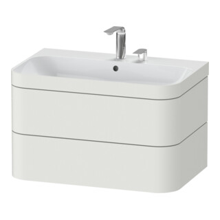 Duravit Möbelwaschtisch-Unterschrank Happy D.2 Plus 77,5x49cm, 2 HL, No we s-matt, 2 Schubk.
