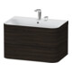 Duravit Möbelwaschtisch-Unterschrank Happy D.2 Plus 77,5x49cm, 2 HL, Nussb geb., 2 Schubk.