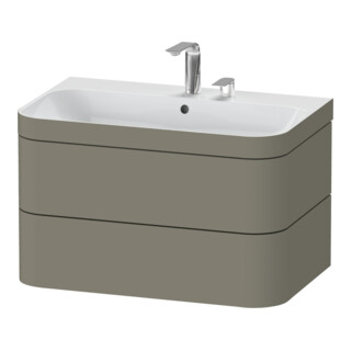 Duravit Möbelwaschtisch-Unterschrank Happy D.2 Plus 77,5x49cm, 2 HL, st-g s-matt, 2 Schubk.