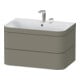 Duravit Möbelwaschtisch-Unterschrank Happy D.2 Plus 77,5x49cm, 2 HL, st-g s-matt, 2 Schubk.