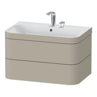 Duravit Möbelwaschtisch-Unterschrank Happy D.2 Plus 77,5x49cm, 2 HL, Tau s-matt, 2 Schubk.