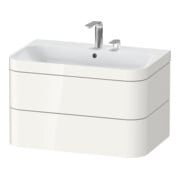 Duravit Möbelwaschtisch-Unterschrank Happy D.2 Plus 77,5x49cm, 2 HL, we hgl, 2 Schubkästen-1
