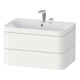 Duravit Möbelwaschtisch-Unterschrank Happy D.2 Plus 77,5x49cm, 2 HL, we s-matt, 2 Schubk.