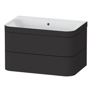 Duravit Möbelwaschtisch-Unterschrank Happy D.2 Plus 77,5x49cm, o. HL, graph matt, 2 Schubk.