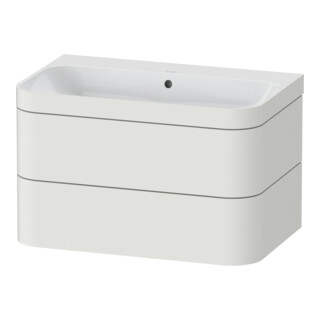 Duravit Möbelwaschtisch-Unterschrank Happy D.2 Plus 77,5x49cm, o HL, No we s-matt, 2 Schubk.