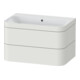 Duravit Möbelwaschtisch-Unterschrank Happy D.2 Plus 77,5x49cm, o HL, No we s-matt, 2 Schubk.