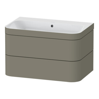 Duravit Möbelwaschtisch-Unterschrank Happy D.2 Plus 77,5x49cm, o HL, st-g s-matt, 2 Schubk.