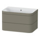 Duravit Möbelwaschtisch-Unterschrank Happy D.2 Plus 77,5x49cm, o HL, st-g s-matt, 2 Schubk.