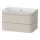 Duravit Möbelwaschtisch-Unterschrank Happy D.2 Plus 77,5x49cm, o. HL, Tau matt, 2 Schubk.-1
