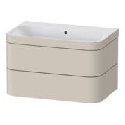 Duravit Möbelwaschtisch-Unterschrank Happy D.2 Plus 77,5x49cm, o. HL, Tau matt, 2 Schubk.
