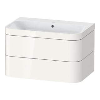 Duravit Möbelwaschtisch-Unterschrank Happy D.2 Plus 77,5x49cm, o. HL, we hgl, 2 Schubkästen