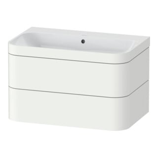Duravit Möbelwaschtisch-Unterschrank Happy D.2 Plus 77,5x49cm, o. HL, we matt, 2 Schubkästen