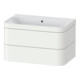 Duravit Möbelwaschtisch-Unterschrank Happy D.2 Plus 77,5x49cm, o. HL, we s-matt, 2 Schubk.
