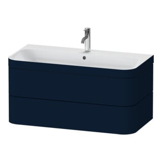 Duravit Möbelwaschtisch-Unterschrank Happy D.2 Plus 97,5x49cm, 1 HL, blau s-matt, 2 Schubk.