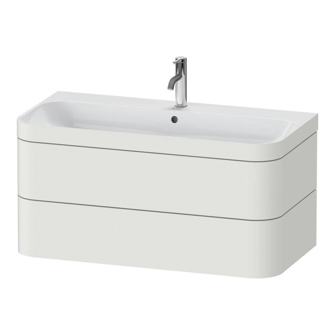 Duravit Möbelwaschtisch-Unterschrank Happy D.2 Plus 97,5x49cm, 1 HL, No we s-matt, 2 Schubk.