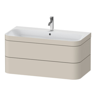 Duravit Möbelwaschtisch-Unterschrank Happy D.2 Plus 97,5x49cm, 1 HL, Tau matt, 2 Schubkästen
