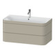 Duravit Möbelwaschtisch-Unterschrank Happy D.2 Plus 97,5x49cm, 1 HL, Tau s-matt, 2 Schubk.