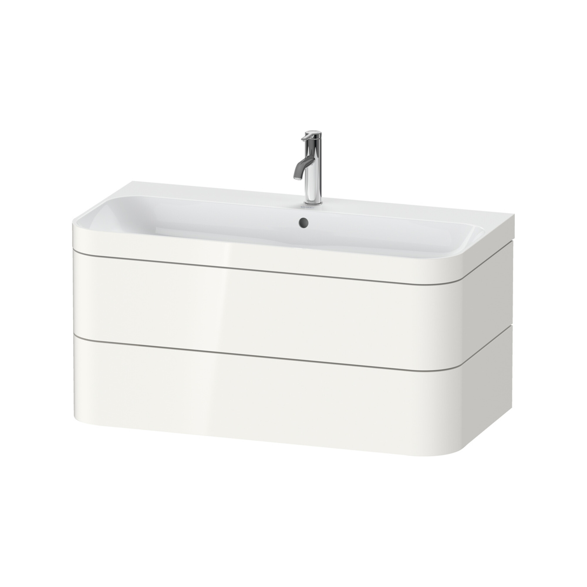 Duravit Möbelwaschtisch-Unterschrank Happy D.2 Plus 97,5x49cm, 1 HL, we hgl, 2 Schubkästen
