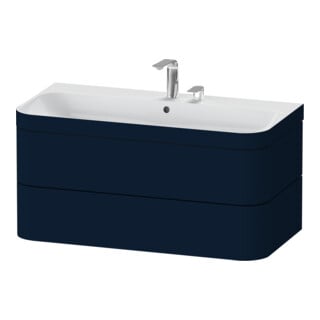 Duravit Möbelwaschtisch-Unterschrank Happy D.2 Plus 97,5x49cm, 2 HL, blau s-matt, 2 Schubk.