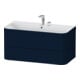 Duravit Möbelwaschtisch-Unterschrank Happy D.2 Plus 97,5x49cm, 2 HL, blau s-matt, 2 Schubk.