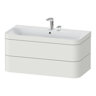 Duravit Möbelwaschtisch-Unterschrank Happy D.2 Plus 97,5x49cm, 2 HL, No we s-matt, 2 Schubk.