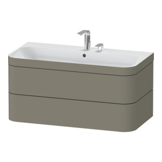 Duravit Möbelwaschtisch-Unterschrank Happy D.2 Plus 97,5x49cm, 2 HL, st-g s-matt, 2 Schubk.