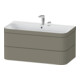 Duravit Möbelwaschtisch-Unterschrank Happy D.2 Plus 97,5x49cm, 2 HL, st-g s-matt, 2 Schubk.