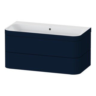 Duravit Möbelwaschtisch-Unterschrank Happy D.2 Plus 97,5x49cm, o. HL, blau s-matt, 2 Schubk.