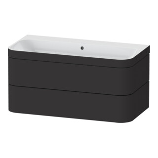 Duravit Möbelwaschtisch-Unterschrank Happy D.2 Plus 97,5x49cm, o. HL, graph matt, 2 Schubk.
