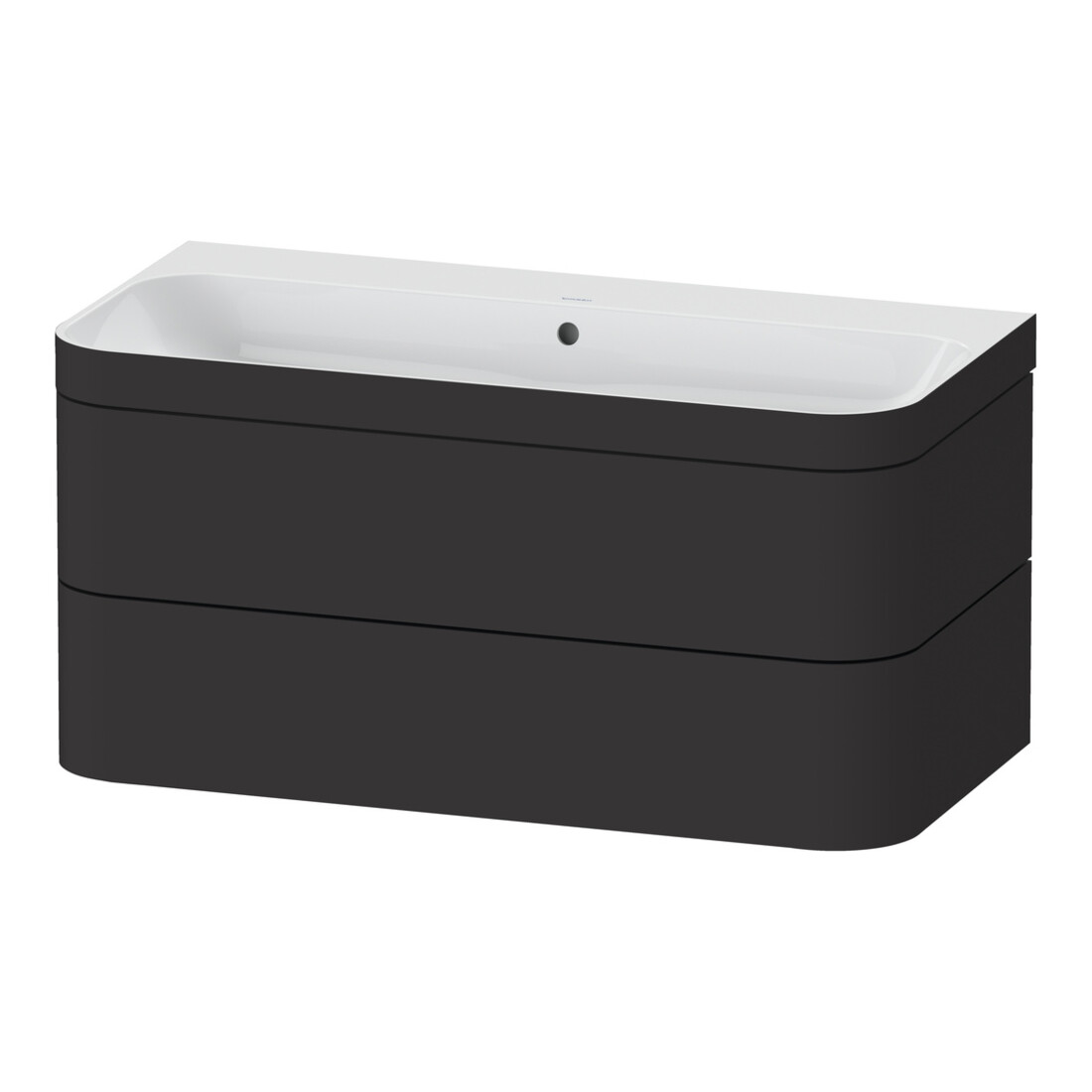 Duravit Möbelwaschtisch-Unterschrank Happy D.2 Plus 97,5x49cm, o. HL, graph matt, 2 Schubk.