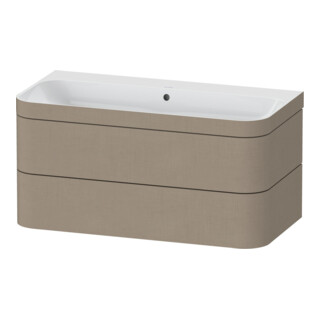 Duravit Möbelwaschtisch-Unterschrank Happy D.2 Plus 97,5x49cm, o. HL, leinen, 2 Schubkästen
