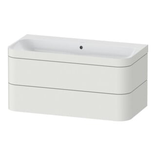 Duravit Möbelwaschtisch-Unterschrank Happy D.2 Plus 97,5x49cm, o HL, No we s-matt, 2 Schubk.