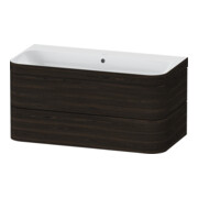 Duravit Möbelwaschtisch-Unterschrank Happy D.2 Plus 97,5x49cm, o. HL, Nussb geb., 2 Schubk.-1