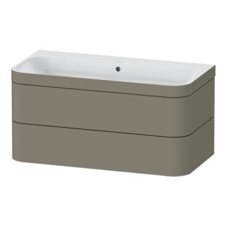 Duravit Möbelwaschtisch-Unterschrank Happy D.2 Plus 97,5x49cm, o HL, st-g s-matt, 2 Schubk.