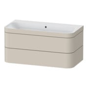 Duravit Möbelwaschtisch-Unterschrank Happy D.2 Plus 97,5x49cm, o. HL, Tau matt, 2 Schubk.