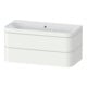 Duravit Möbelwaschtisch-Unterschrank Happy D.2 Plus 97,5x49cm, o. HL, we s-matt, 2 Schubk.