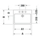 Duravit Möbelwaschtisch Vero 60x47cm, we, m HL, m ÜL, m Hahnlochbank-4