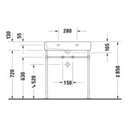 Duravit Möbelwaschtisch Vero 70x47cm, we, m HL, m ÜL, m Hahnlochbank-5