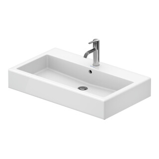 Duravit Möbelwaschtisch Vero 80x47cm, we, m HL, m ÜL, m Hahnlochbank