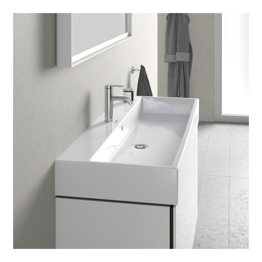 Duravit Möbelwaschtisch Vero Air 120x47cm, we, m HL, ÜL, Hahnlochbank